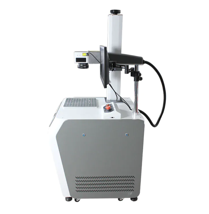 100W oto fokus masalı bilgisayarlı fiber lazer markalama makinesi
